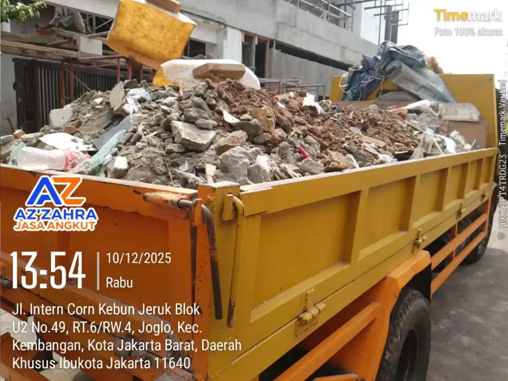 Jasa buang puing dan pengurugan