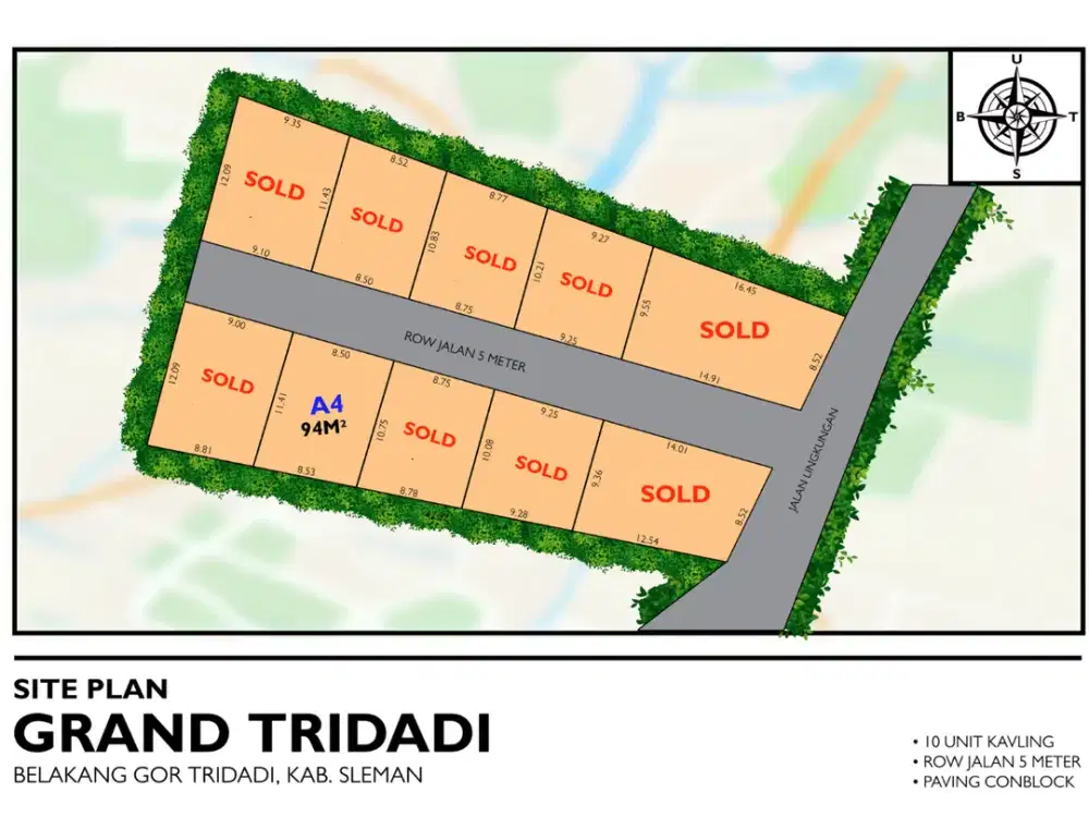 Bangun Rumah Sendiri Lebih Murah, Tanah Dekat JL. Magelang