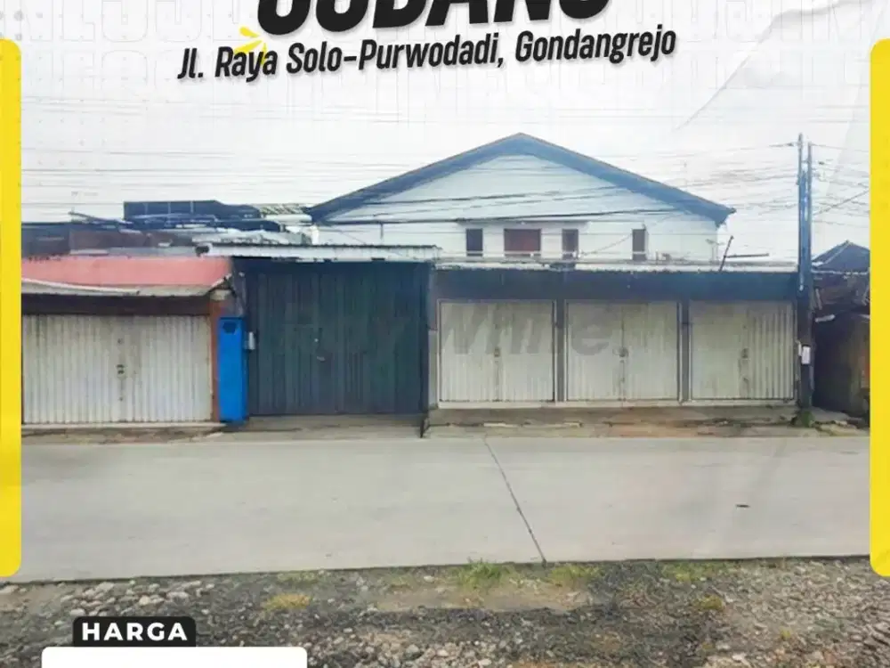 Gudang Strategis Akses Kontainer di Jalan Raya Solo-Purwodadi