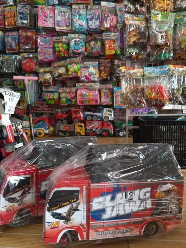 mainan anak trukkk olengg nyala lampuu