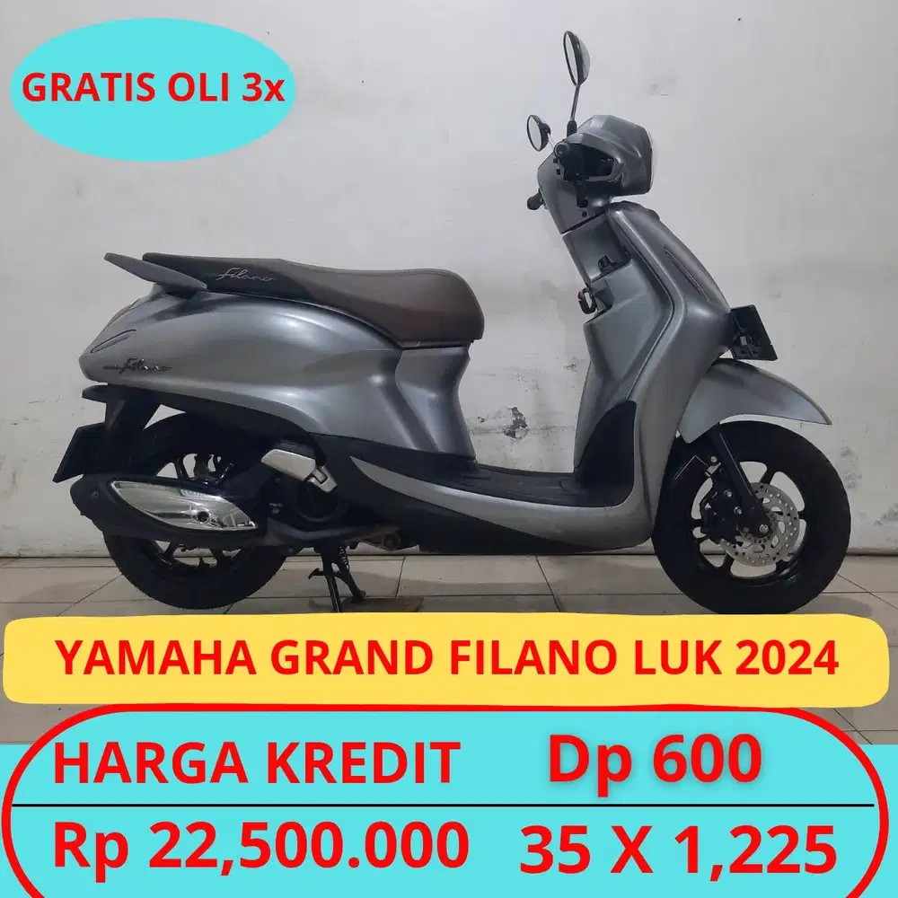 YAMAHA GRAND FILANO LUX 2024 DP HANYA 600 RIBU GUYSSS