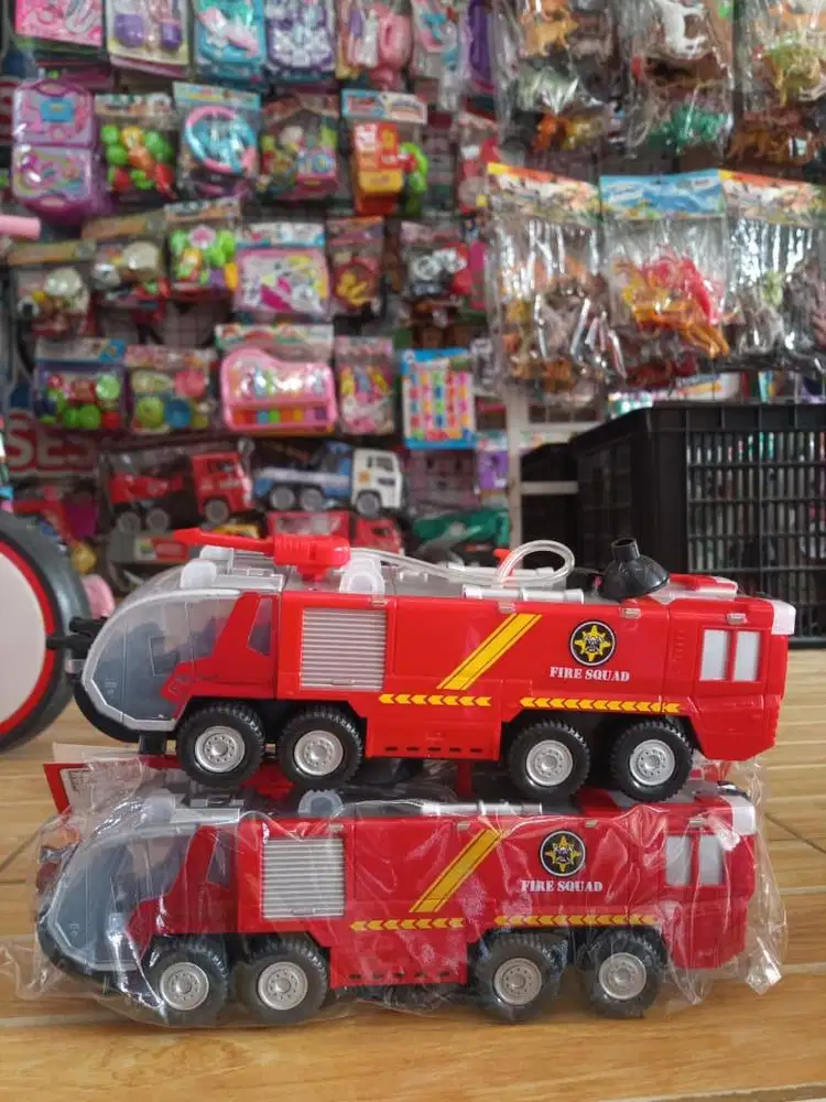 mainan anak trukk pemadam bateraii