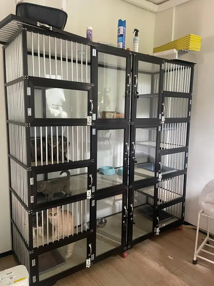 Kandang Kucing Alumunium 6 Kamar Anti Karat