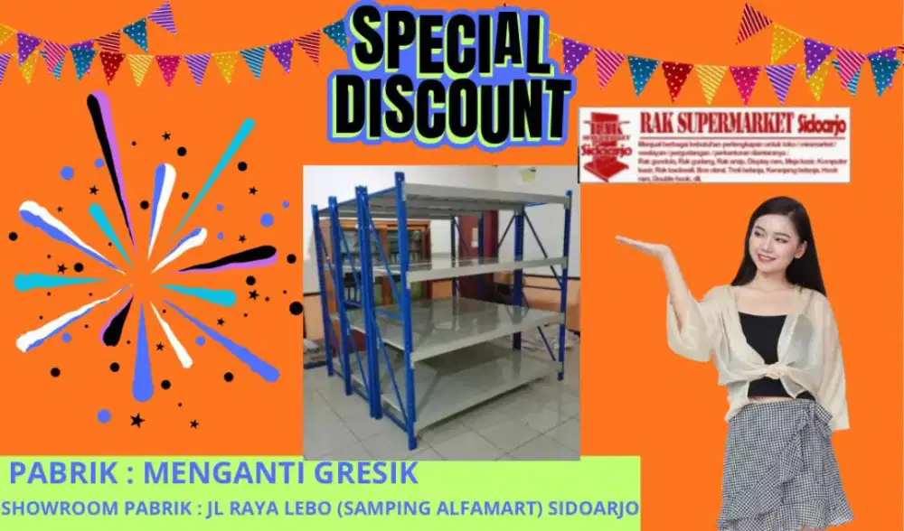 Rak gudang supermarket