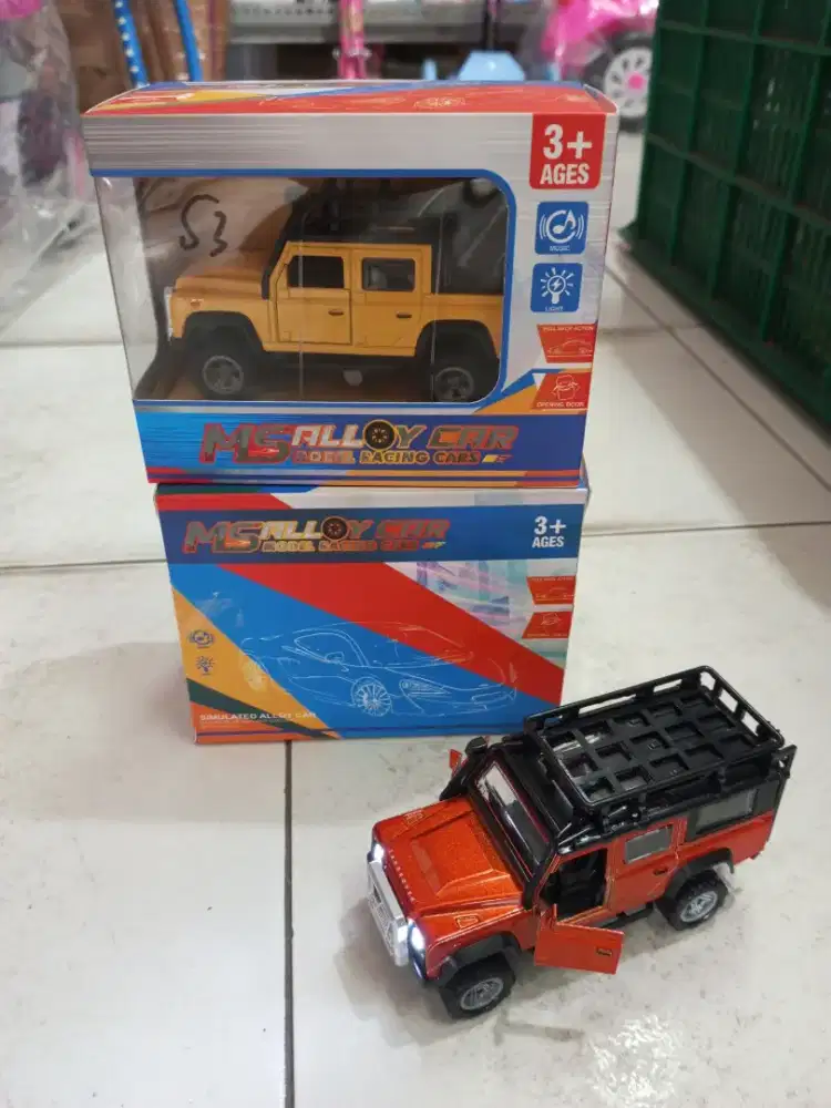 Mainan Anak Diecast Jeep musik lampu