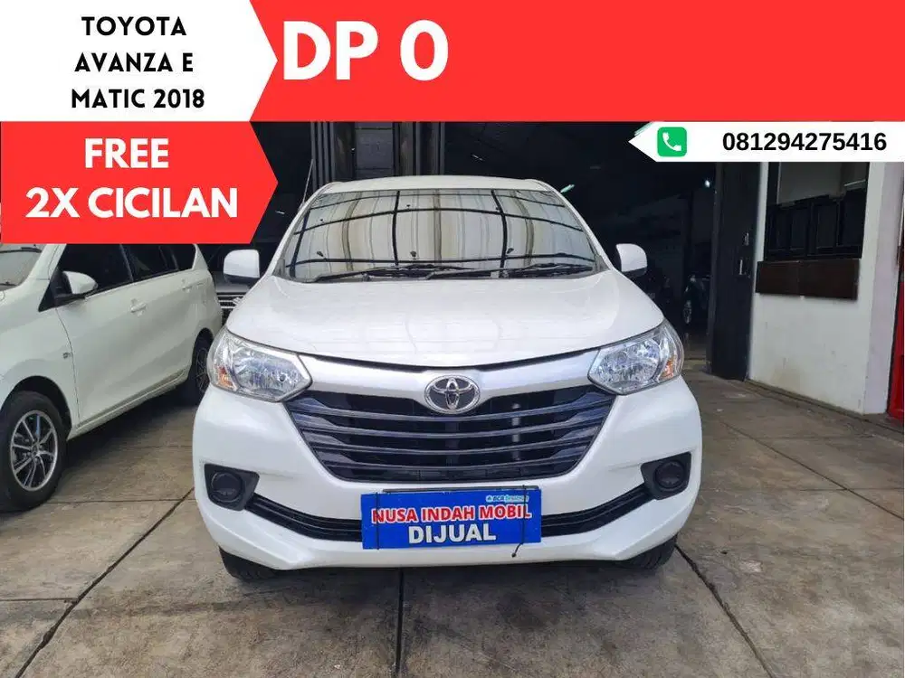 FREE 2X CICILAN Toyota Avanza E MATIC 2018