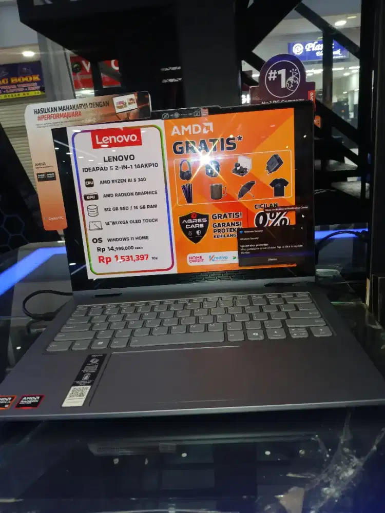 Promo cicilan Laptop Lenovo Ideapad 2 in 1 ram 16gb ssd 512