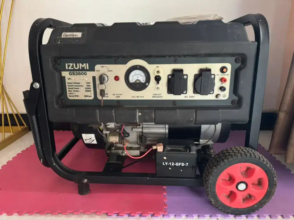 GENSET RUMAHAN MERK IZUMI BEKAS TAPI MASIH CANTIK