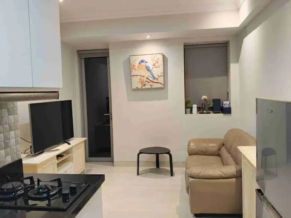 di sewakan apartemen the mansion Kemayoran tipe 2 bedroom furnish