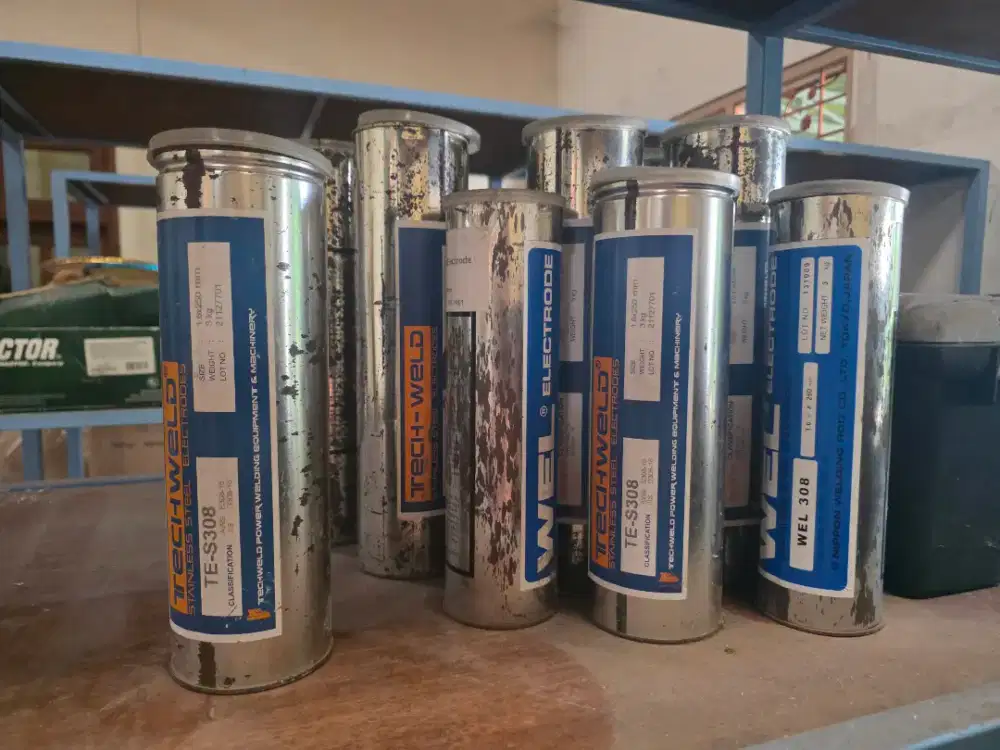 DIJUAL ELEKTRODA STAINLESS STEEL MASIH UTUH