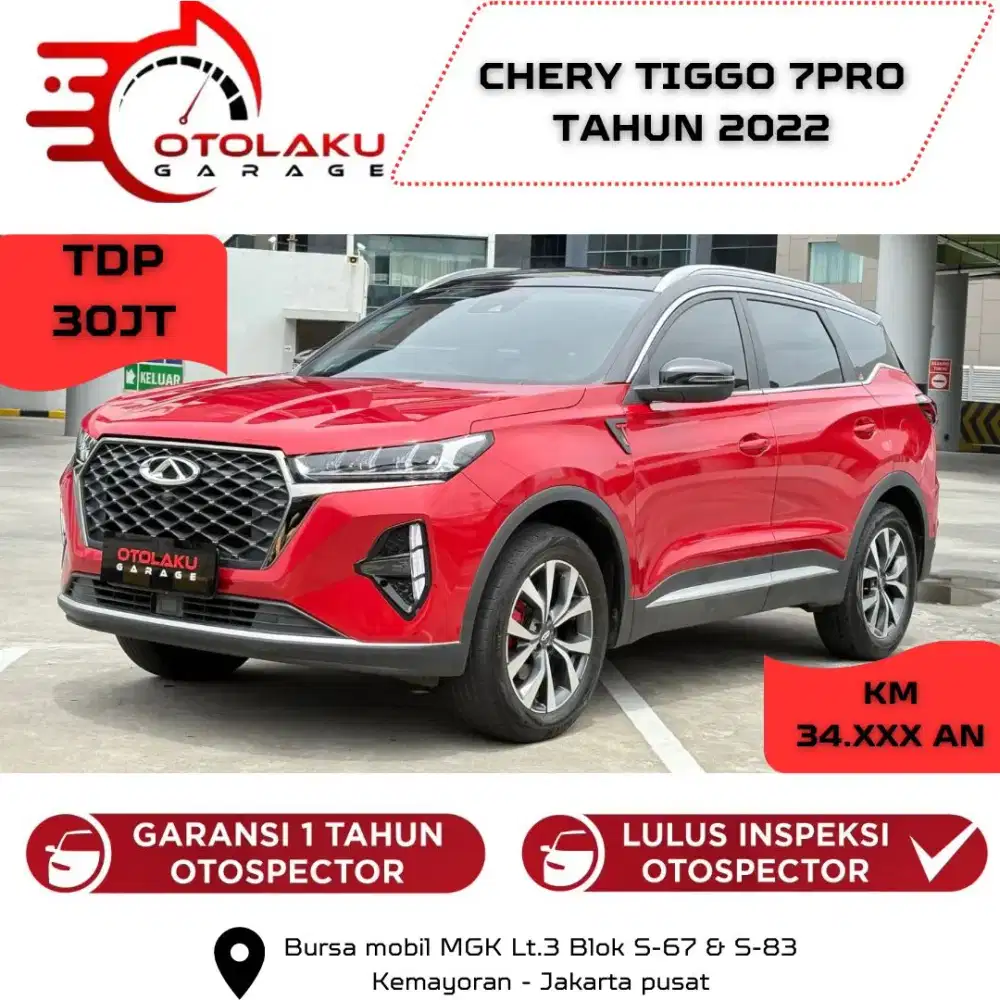 [TERMURAH] CHERY TIGGO 7 PRO 1.5 BENSIN A/T 2022