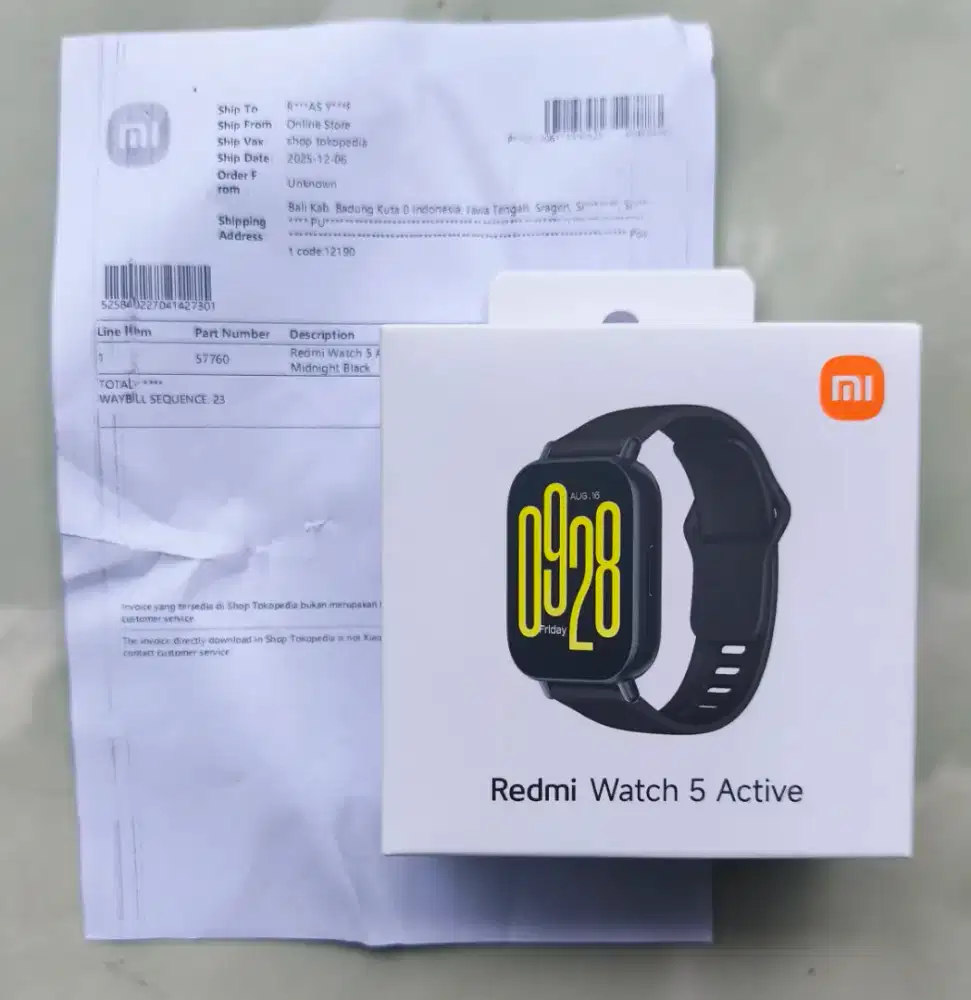 Redmi watch 5 active neww gress segel