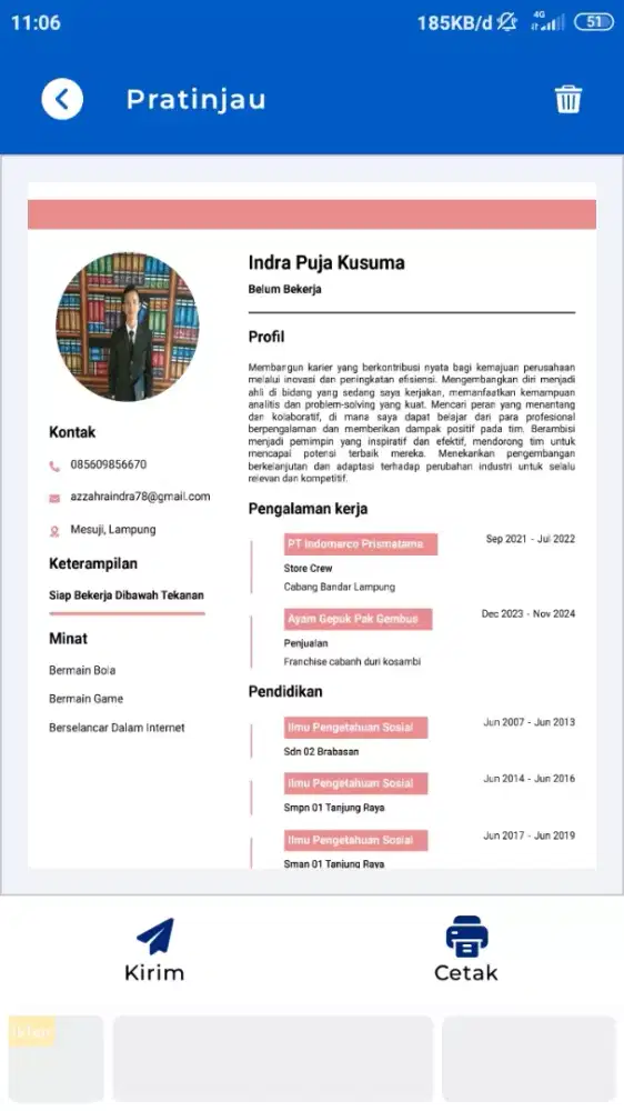 Cari pekerjaan yang ada mese