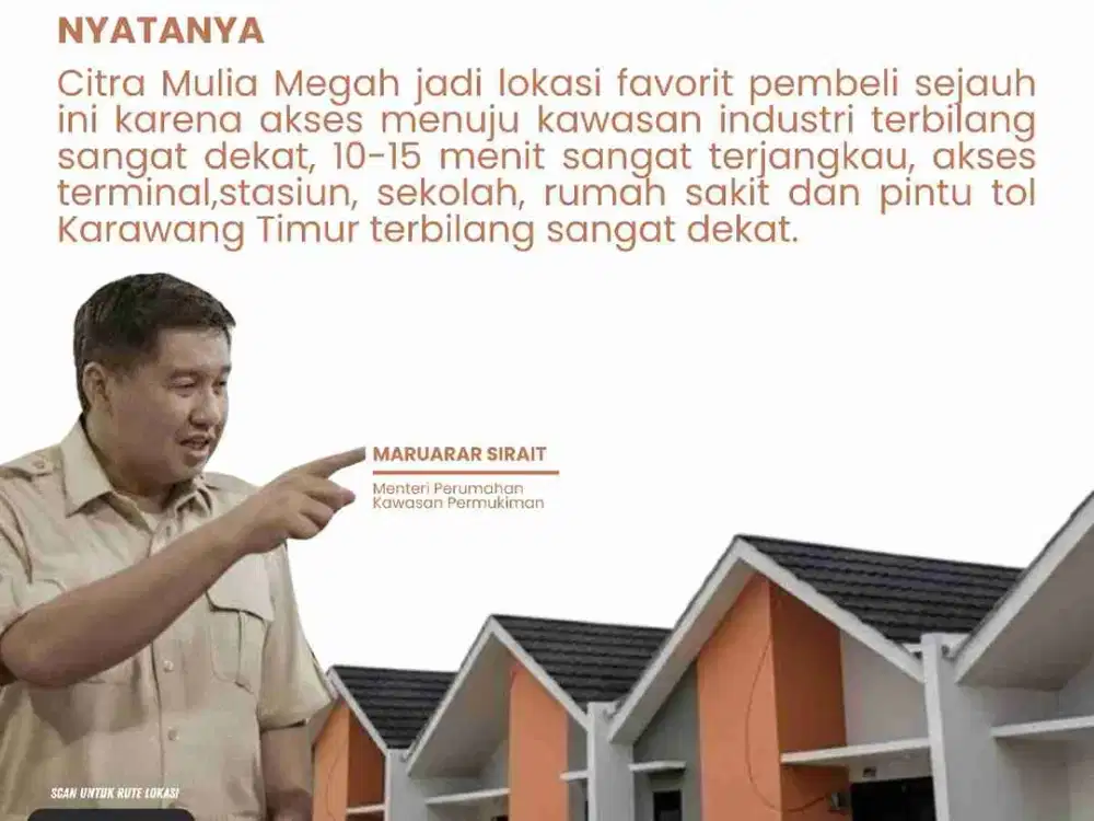 Rumah subsidi Citra Mulia megah