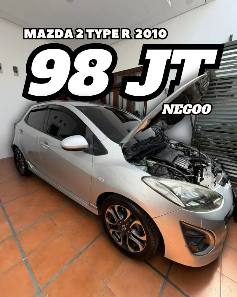 Mazda2 hatchback, 2010, silver