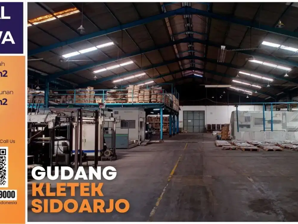 Jual Gudang Industri 7.729 m² Kletek Sidoarjo – Legalitas HGB & Izin Industri - The EdGe