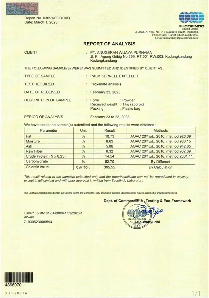 Jual Ampas Sawit ( palm kernell expeller)