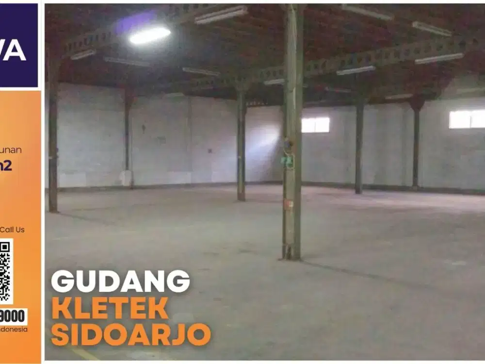 Sewa Gudang 1.000 m² Kletek Sidoarjo – Siap Pakai & Strategis