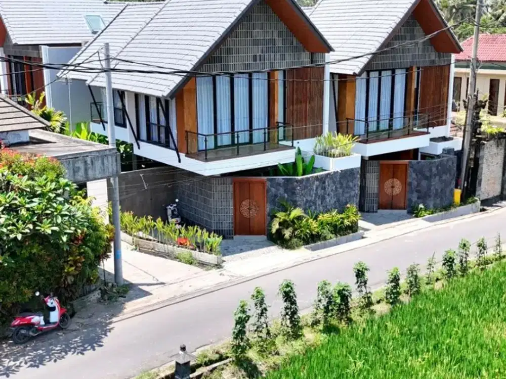 Brand New Villa Ubud View Rice Field. Nikmati ketenangan Ubud dengan panorama sawah yang menenangkan.