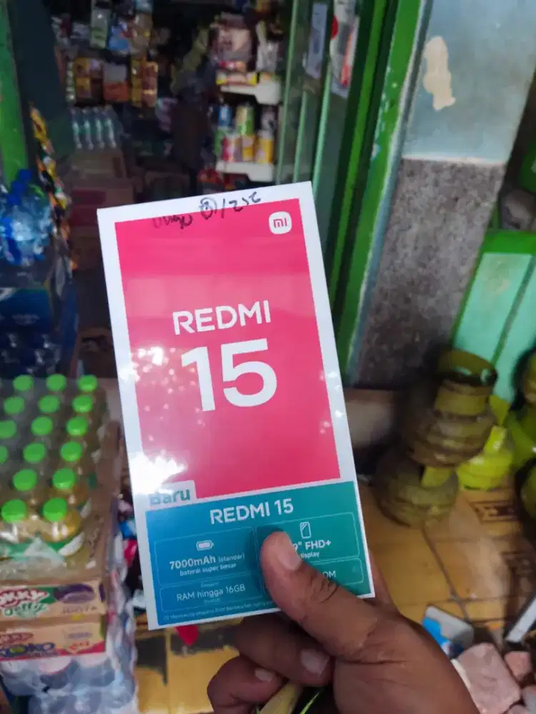 Redmi 15 murah 128gb dan 256gb ready dapet lengkap free Temperedglass