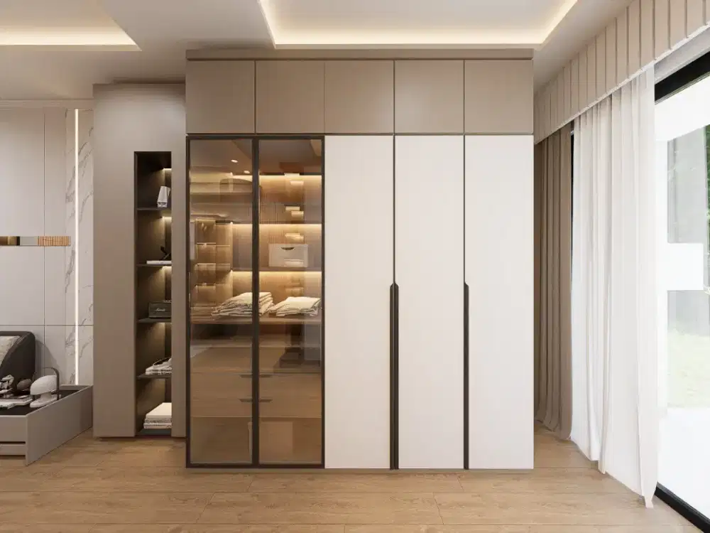 Lemari ukuran bisa disesuaikan dengan lokasi