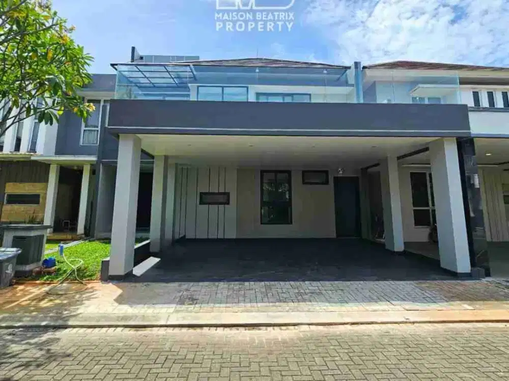 DIJUAL RUMAH 2 LANTAI DG KONSEP MINIMALIS MODERN, DEKAT DG QBIG DAN LAGI SORE , CLUSTER DEPARK BSD