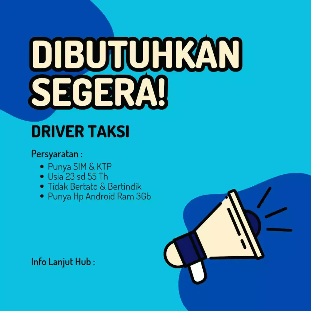 Lowongan kerja driver taksi online