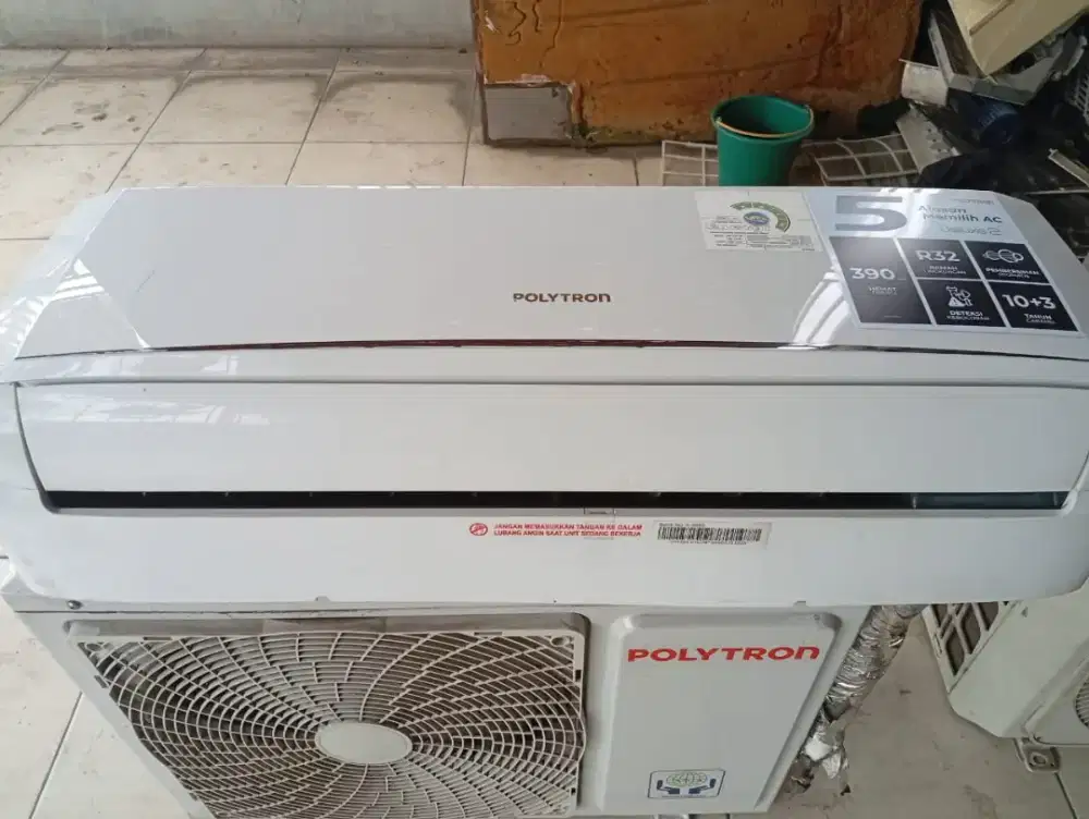 AC 1pk polytron baru 8 bulan pemakaian