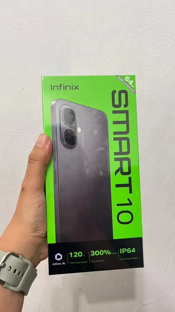 INFINIX SEJUTAAN SMART 10 4+4/64 Garansi Resmi Anti Air dan Debu