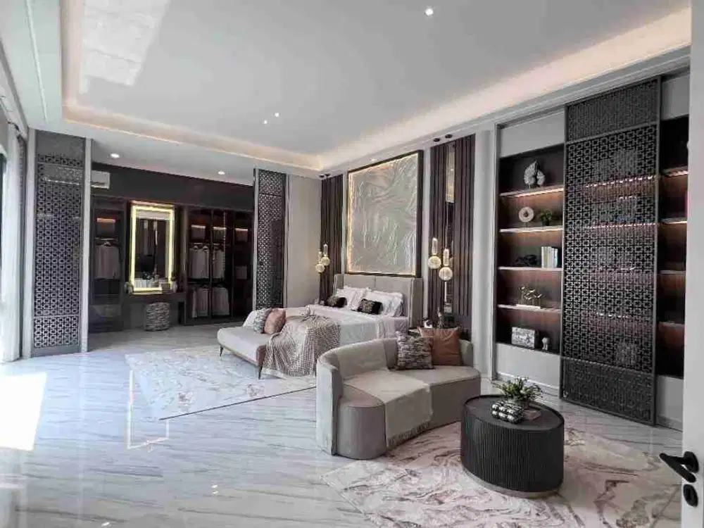 JUAL RUMAH MEWAH BARU GRESS PAKUWON INDAH LUAS 300 UP PRIVATE POOL FULL FURNISH SIAP HUNI