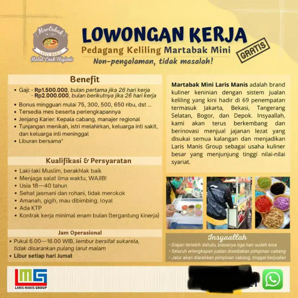 Lowongan kerja jualan keliling
