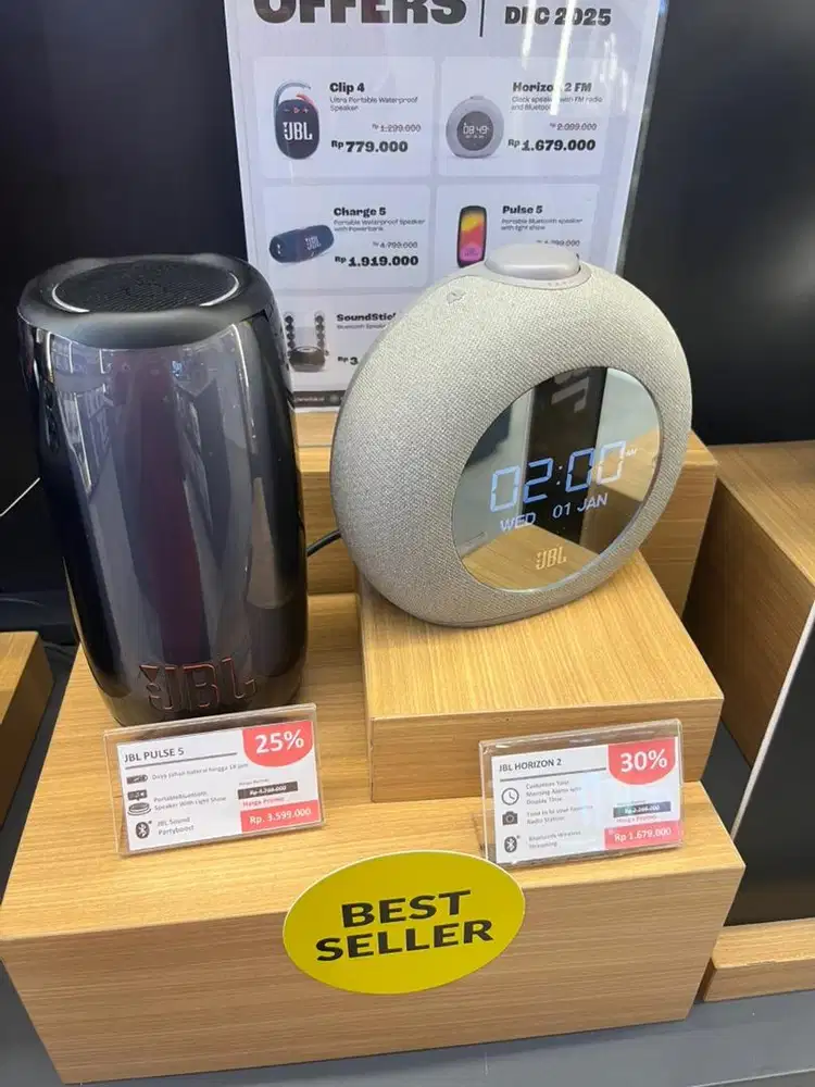 JBL PULSE 5 dan JBL Horizon 2