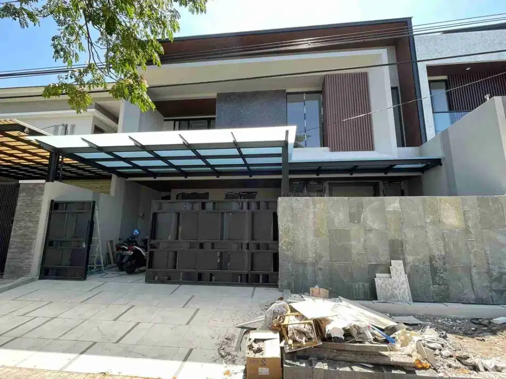 dijual rumah mewah di boulevard araya surabaya dekat merr