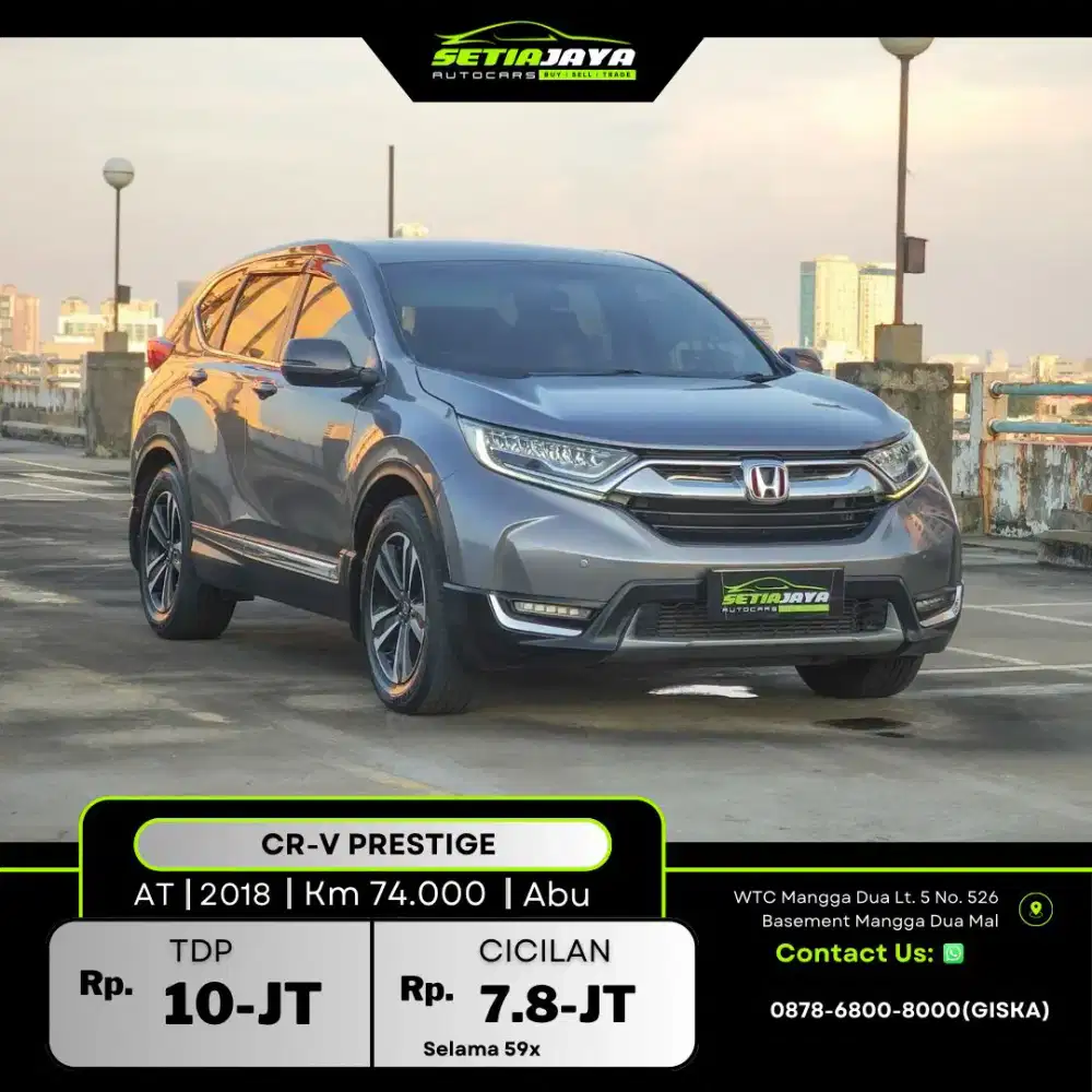 HONDA CRV PRESTIGE TURBO 2018 ABU ABU METALIK