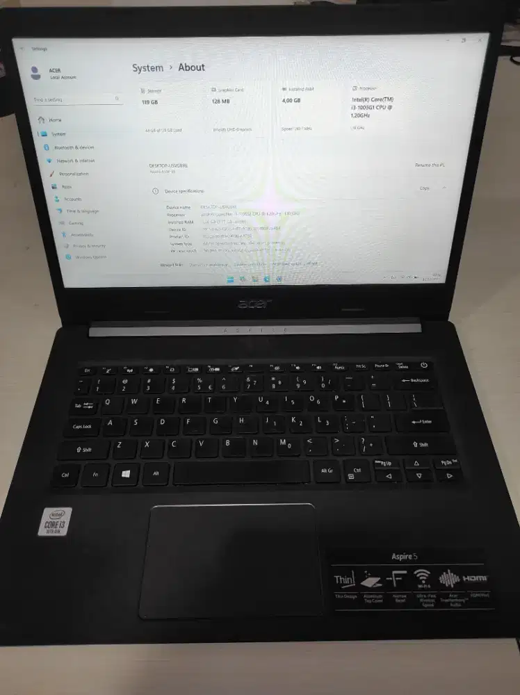 Acer A514 i3 Gen10 SSD