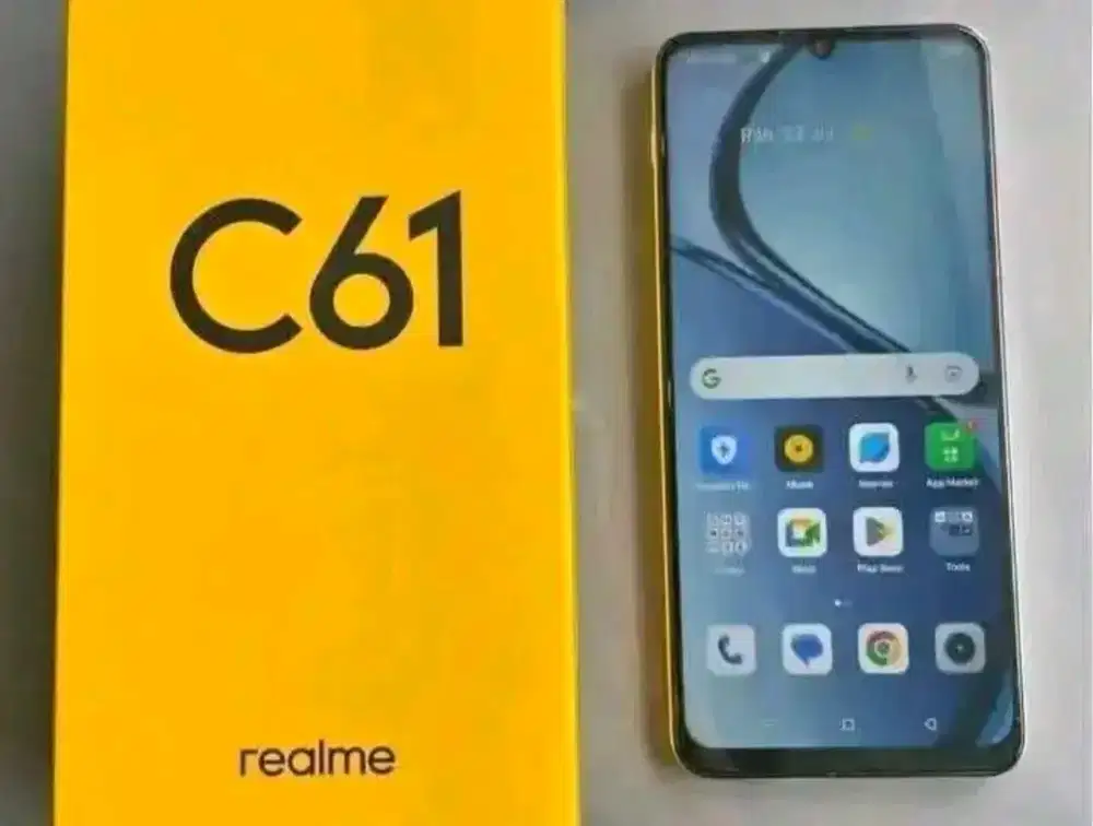Jual realme c61 ram 8+8/128 lengkap mulus