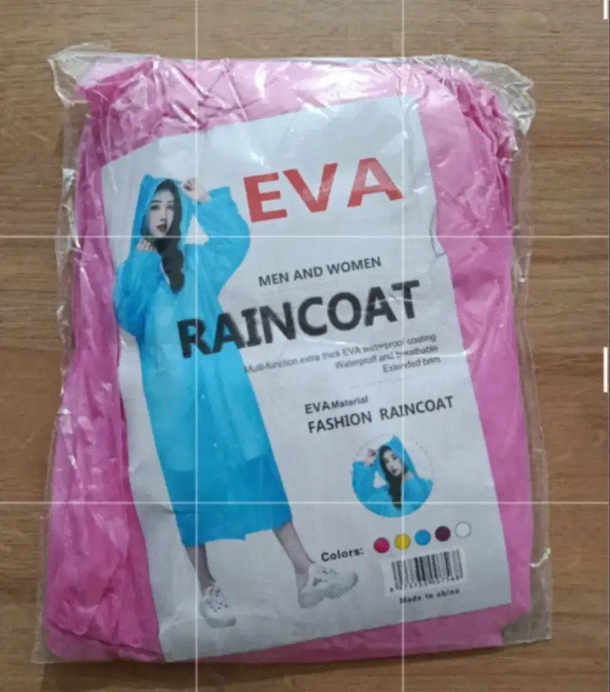 JAS HUJAN PONCO MEREK EVA 6 WARNA