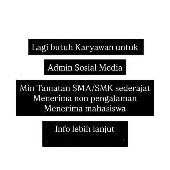 Admin sosial media