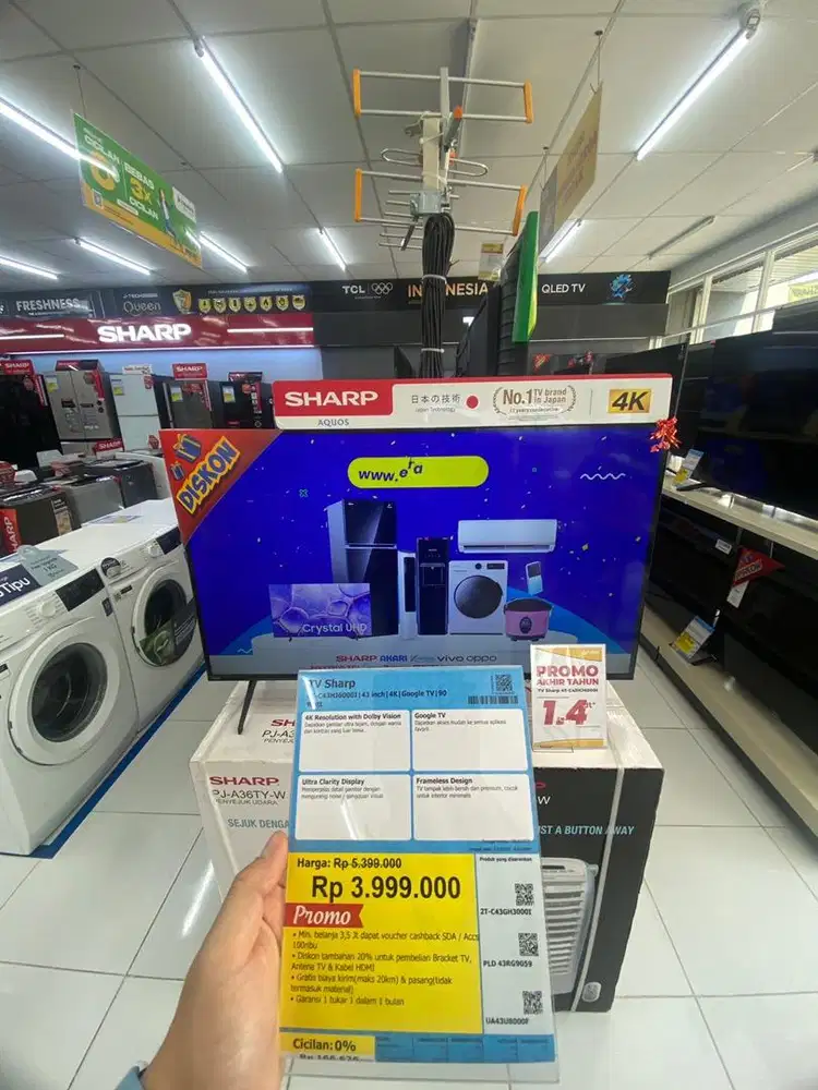 TV SHARP GOOGLE TV 4K 43