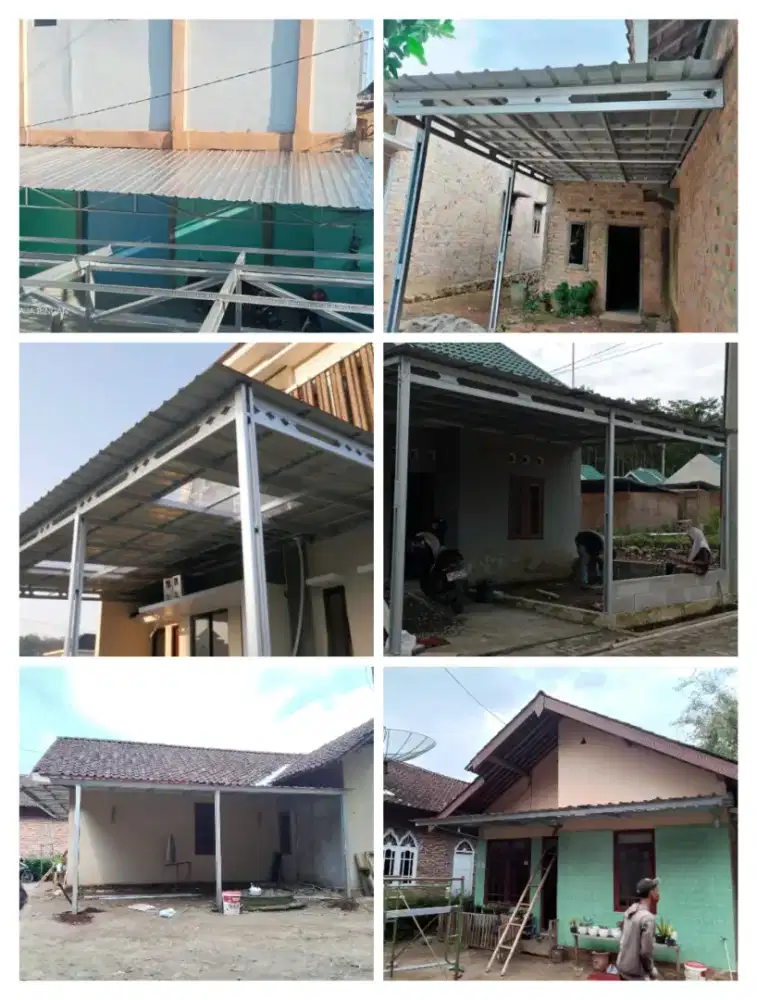 atap kanopi bajaringan terpasang