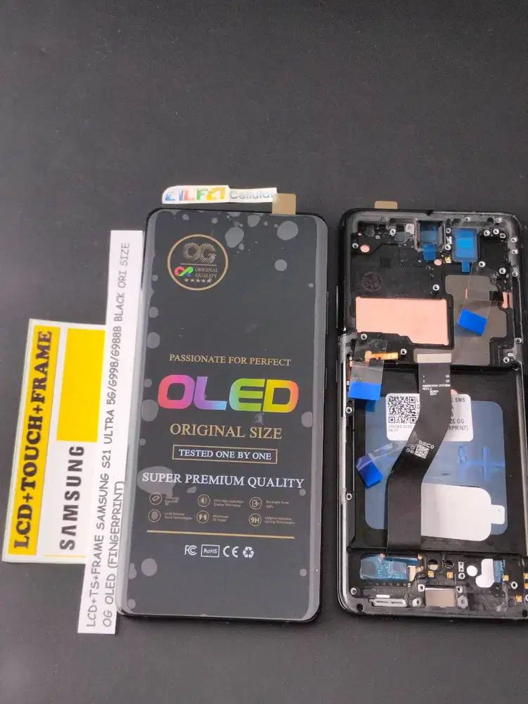 LCD SAMSUNG S21 ULTRA 5G/G998/G998B  6.8 (V.14) BLACK OLED