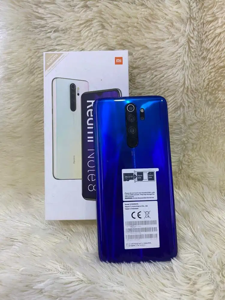 Redmi Note 8 Pro ram 6/128 Ocean Blue Fullset original #3Gcom