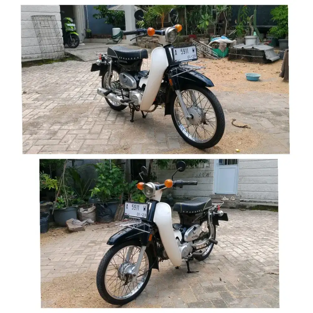Honda C70 Hitam Putih nyaman dipakai