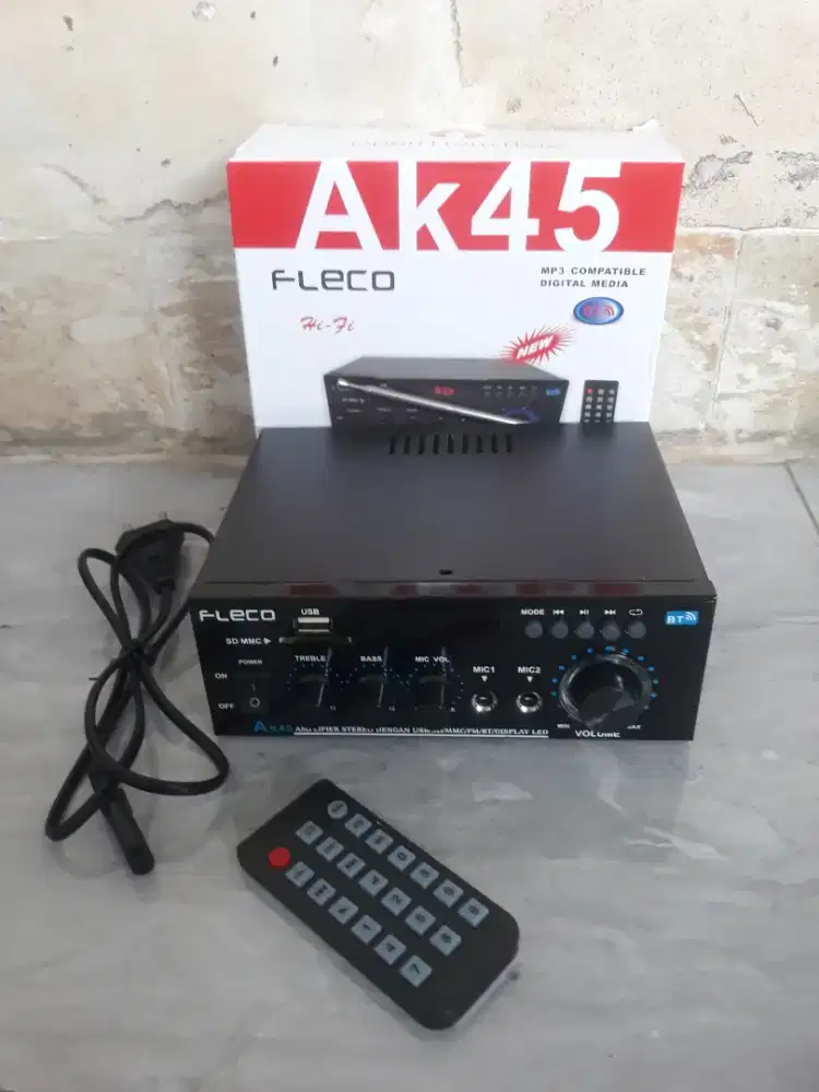 amplifier Bluetooth Karaoke baru fleco AK45 baru