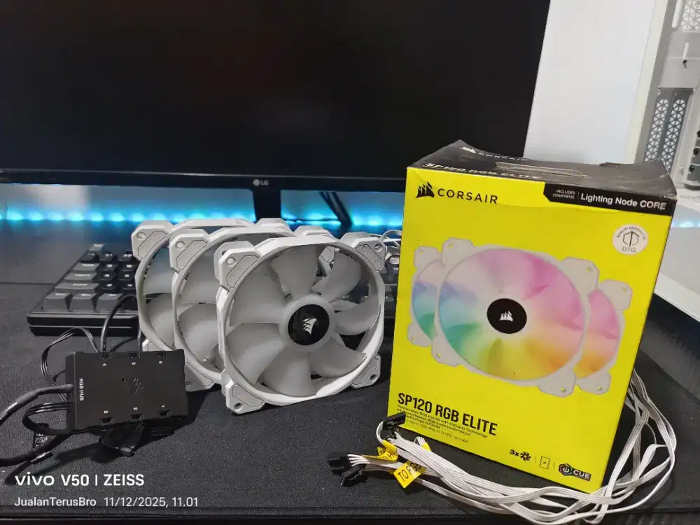 FAN CORSAIR SP120 ELITE NON RGB - WHITE