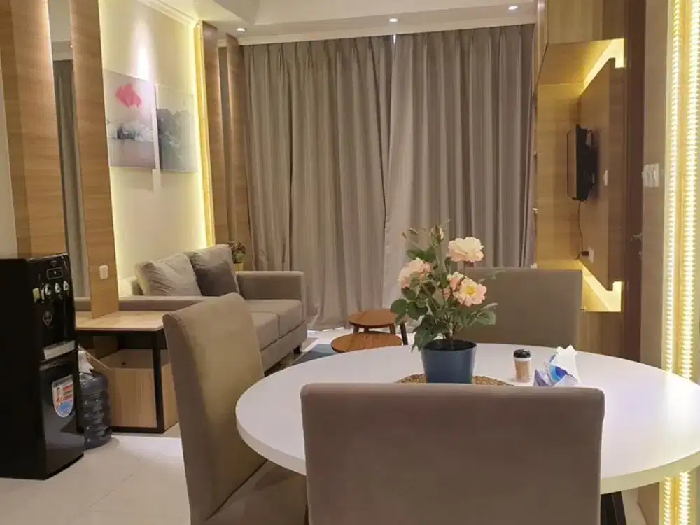 Dijual Unit Apartemen Taman Anggrek Residence Tipe Kondominium 2BR+ Furnished Bagus View Pool Low Floor