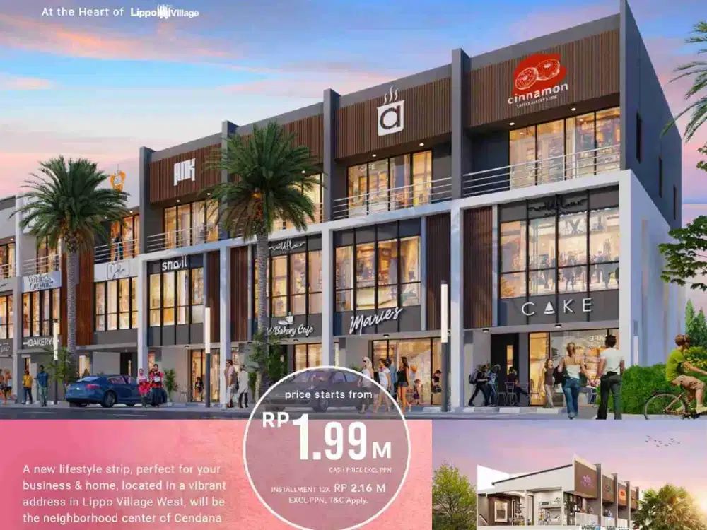 Ruko 3 Lantai The Hive Essence by Lippo Karawaci Akses Tol Langsung