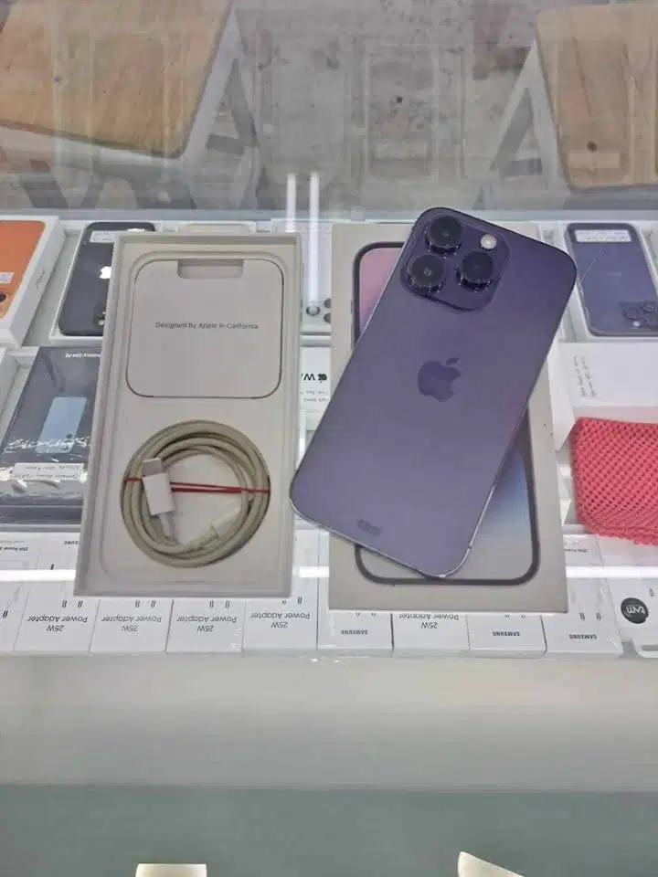 Second IPhone 14 Pro 256GB Deep Purple Ex IBOX Mulus Fullset Original