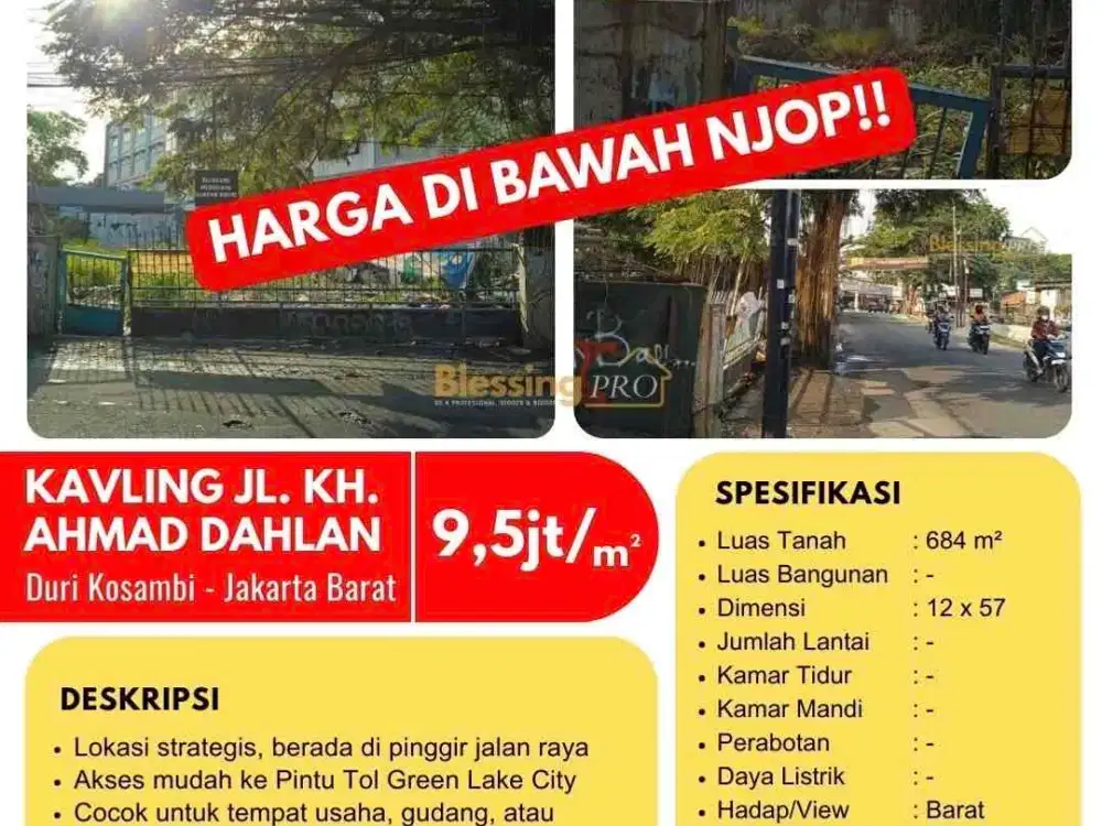 DIJUAL KAVLING MURAH AHMAD DAHLAN, HARGA DIBAWAH NJOP!!!!