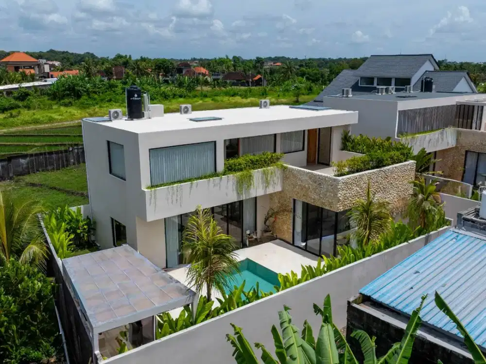 Villa 3 Kamar Tidur dengan Ruang Kerja dan Desain Modern di Kaba-Kaba (B-KK26)